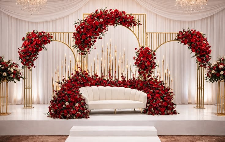 Royal Red Stage Setup